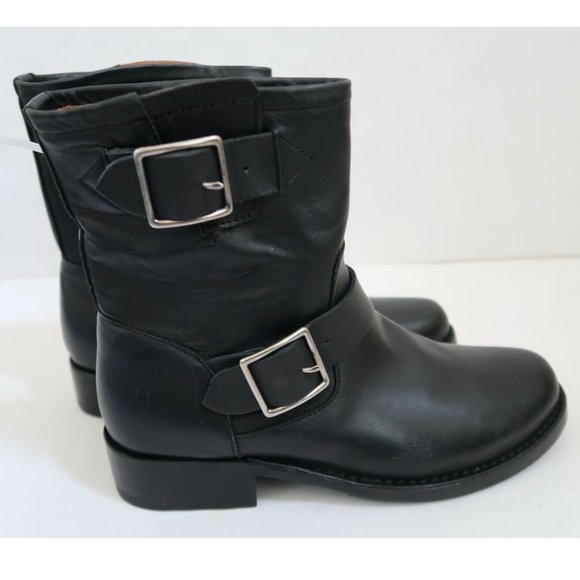 FRYE Vicky Engineer boots black New w/o box - Picture 3 of 11